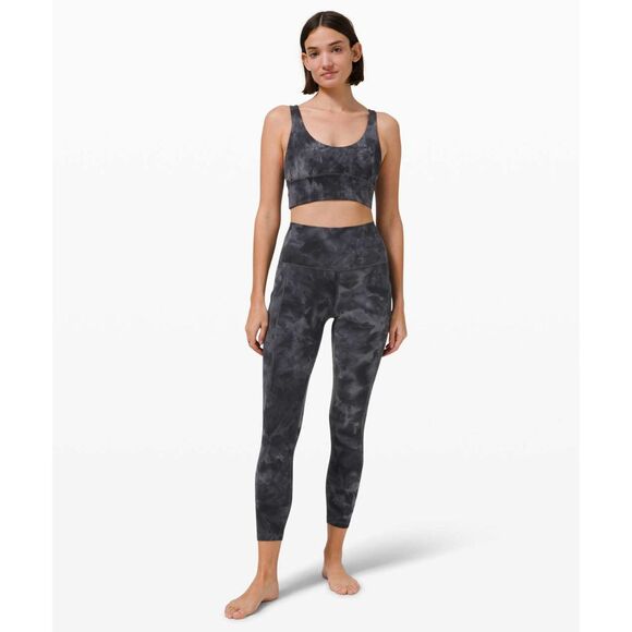 Lululemon Align High Rise Pant with Pockets 25" Diamond Dye Pitch Grey 14 NWT